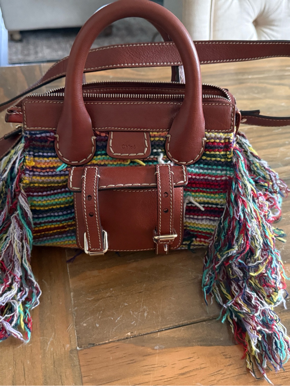 *RARE*Chloe mini Edith.  Cashmere and Buffalo